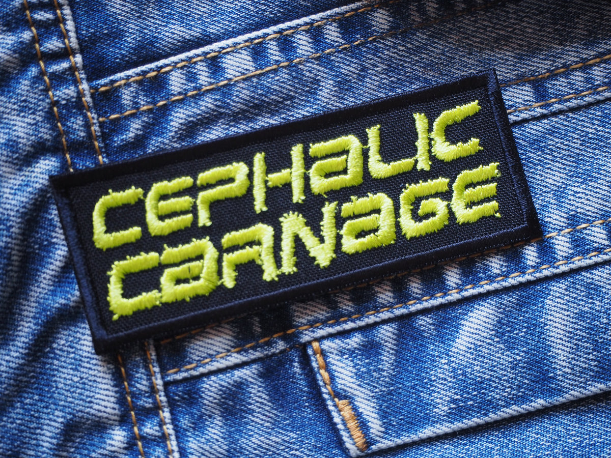 Grindcore Cephalic Death Metal Embroidered Patch