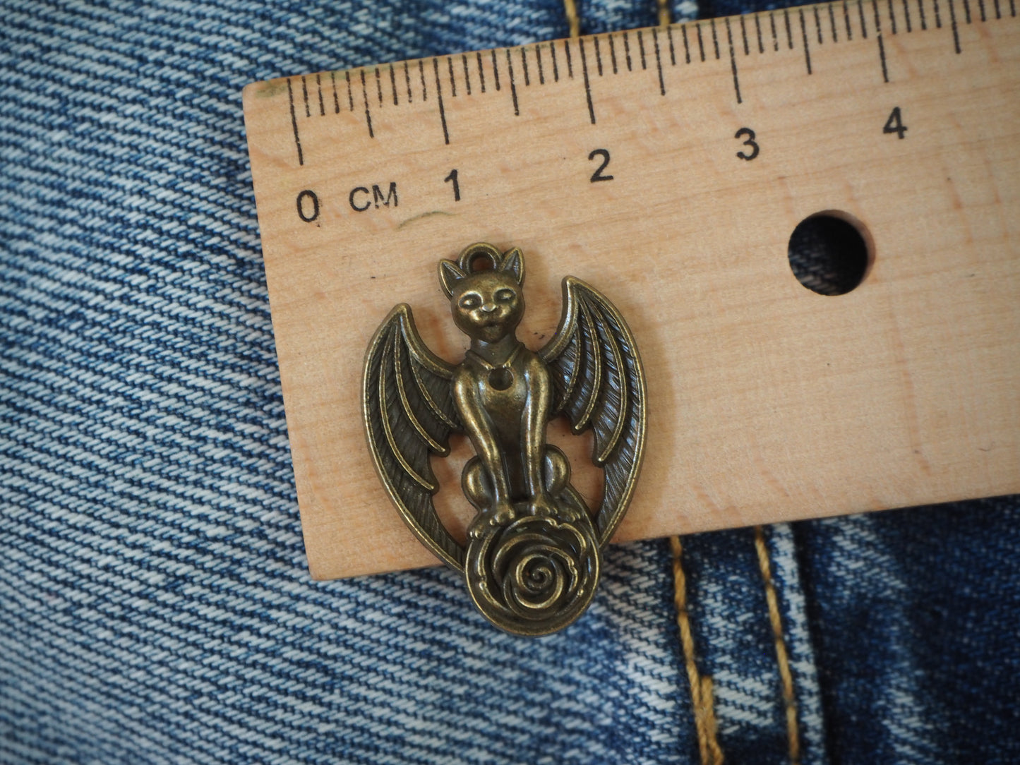 Demon metal pendant