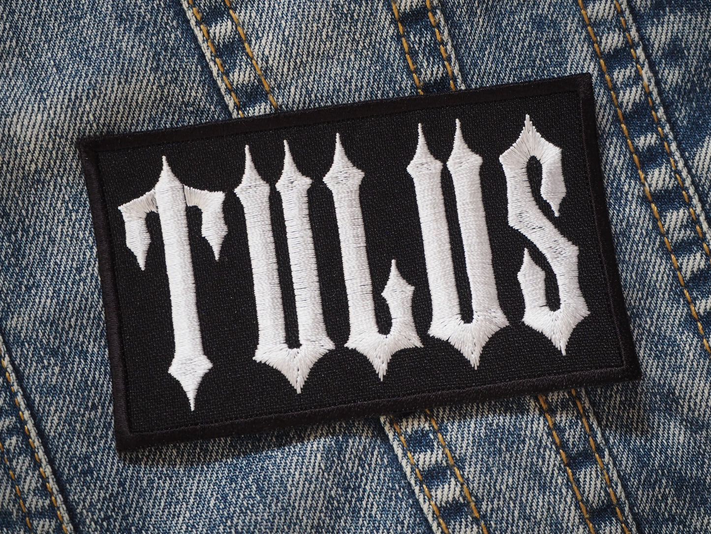 Tulus Black Metal Embroidered Patch