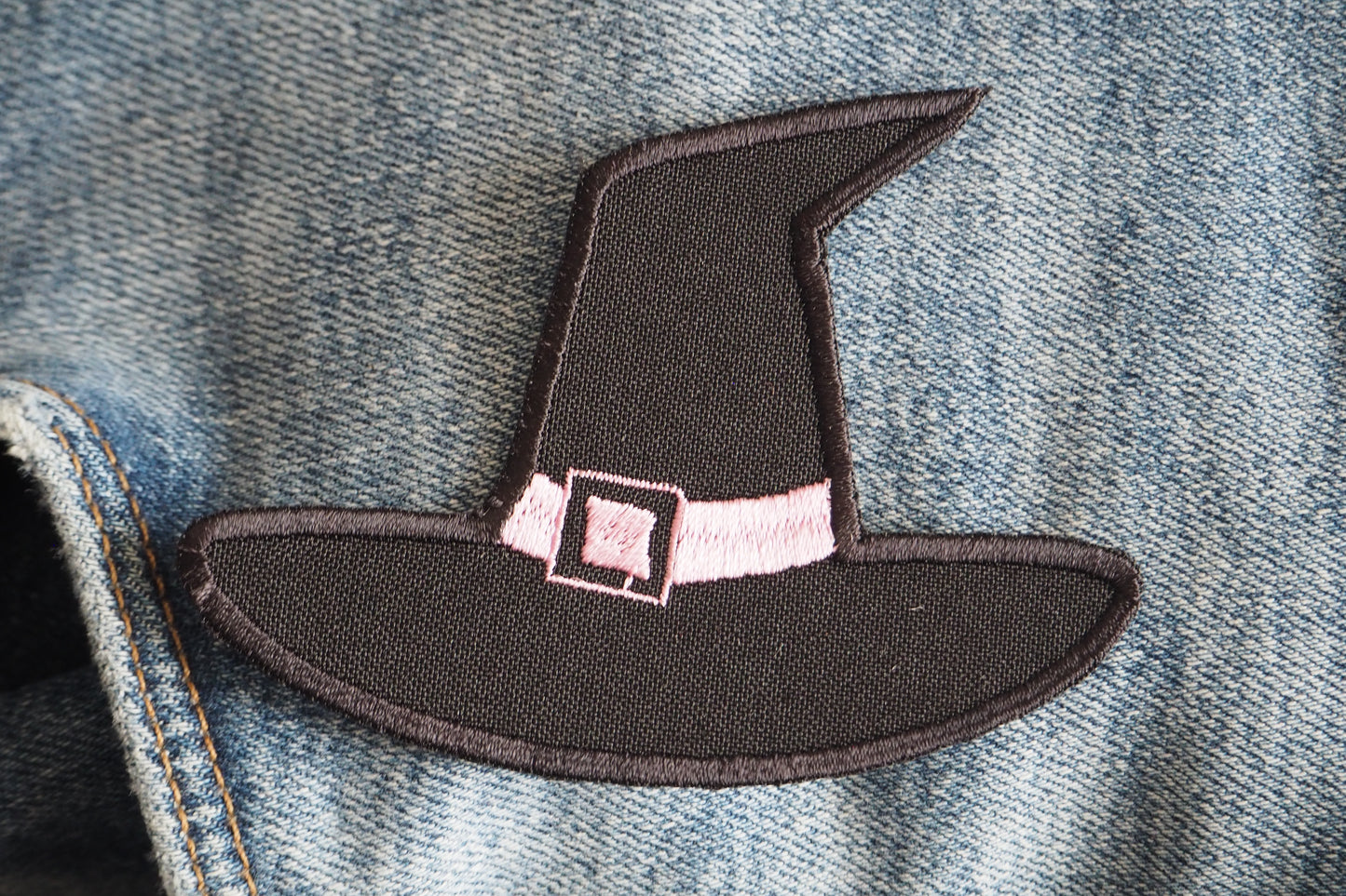 Witch Hat Keller Synth Raw Black Metal Occult Embroidered Patch