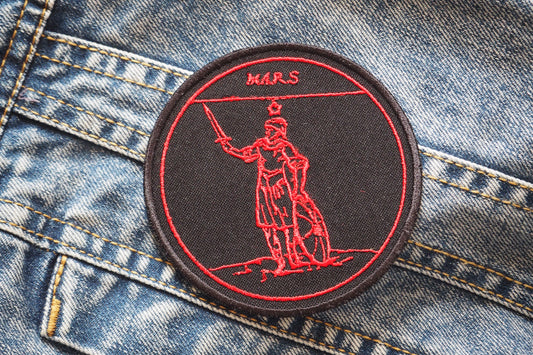 Mars Planet Occult Magick Papus Embroidered Patch