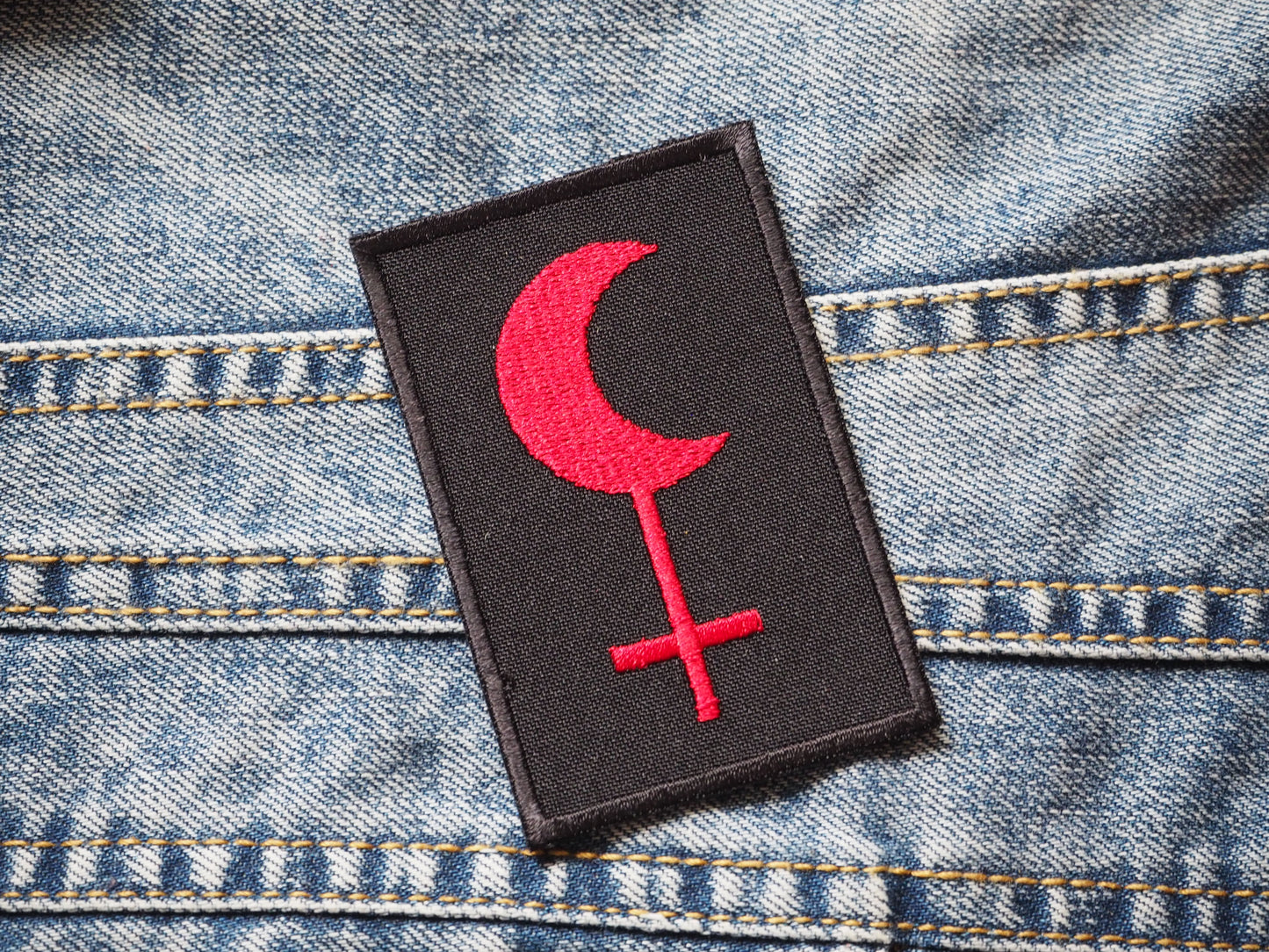 Lilith Symbol Occult Lune Embroidered Patch
