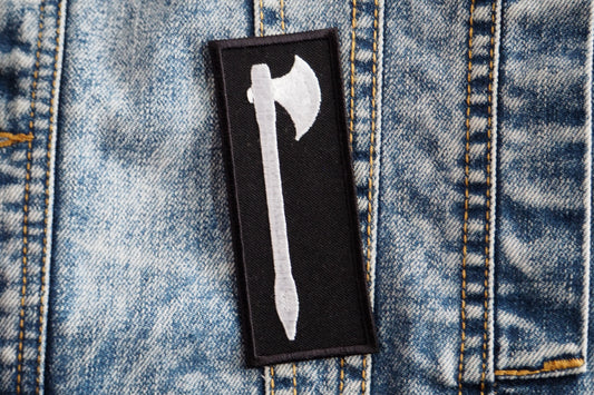 Medieval Axe Fantasy Embroidered Patch