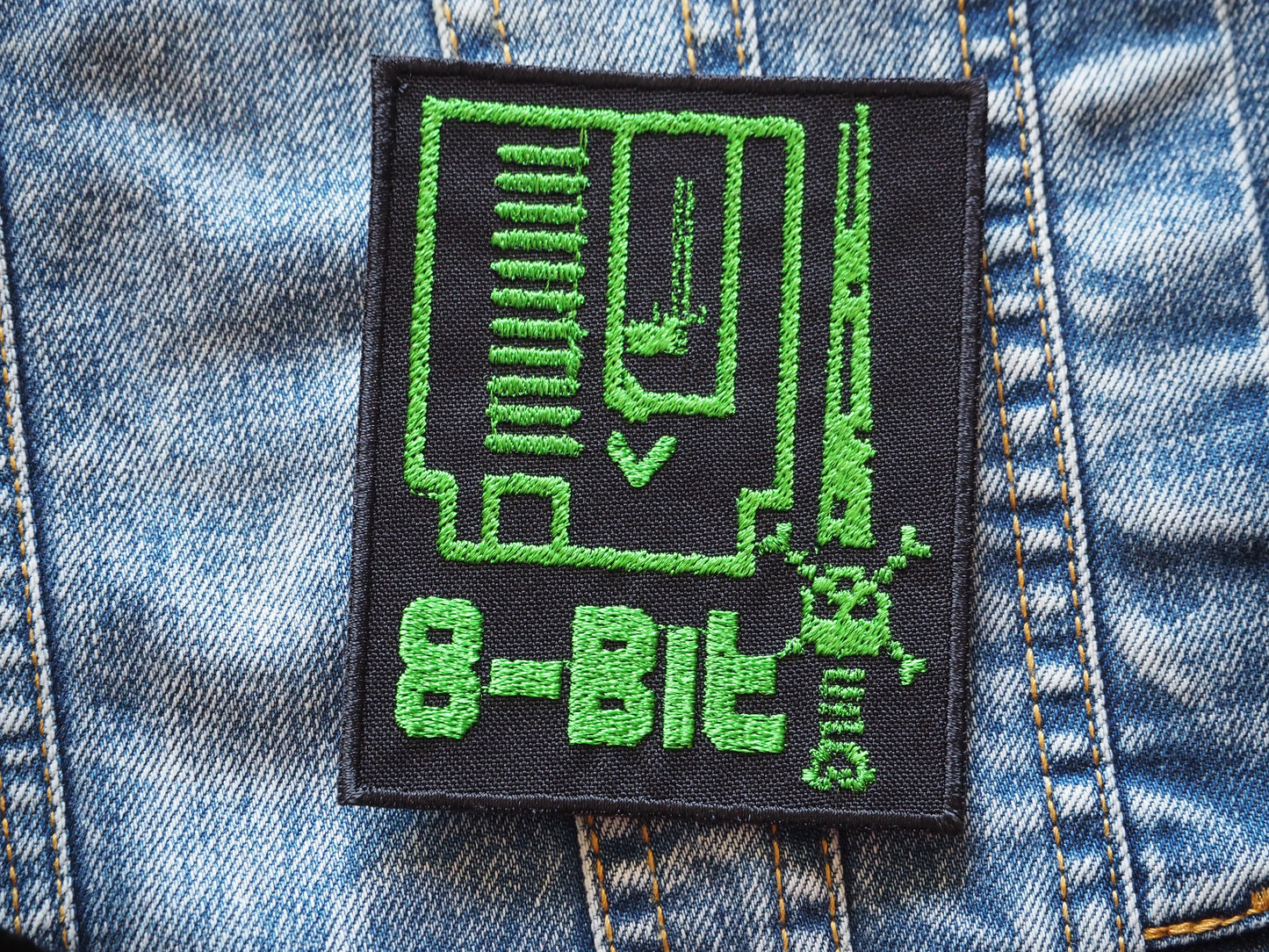 Game Cartridge 8-bit inspired Embroidered Patch