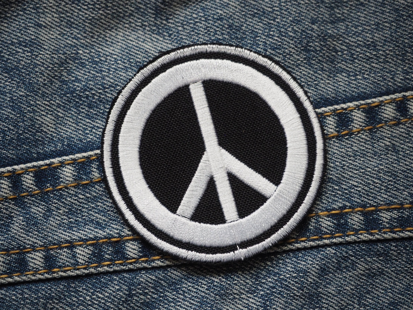 Peace Symbol Embroidered Patch