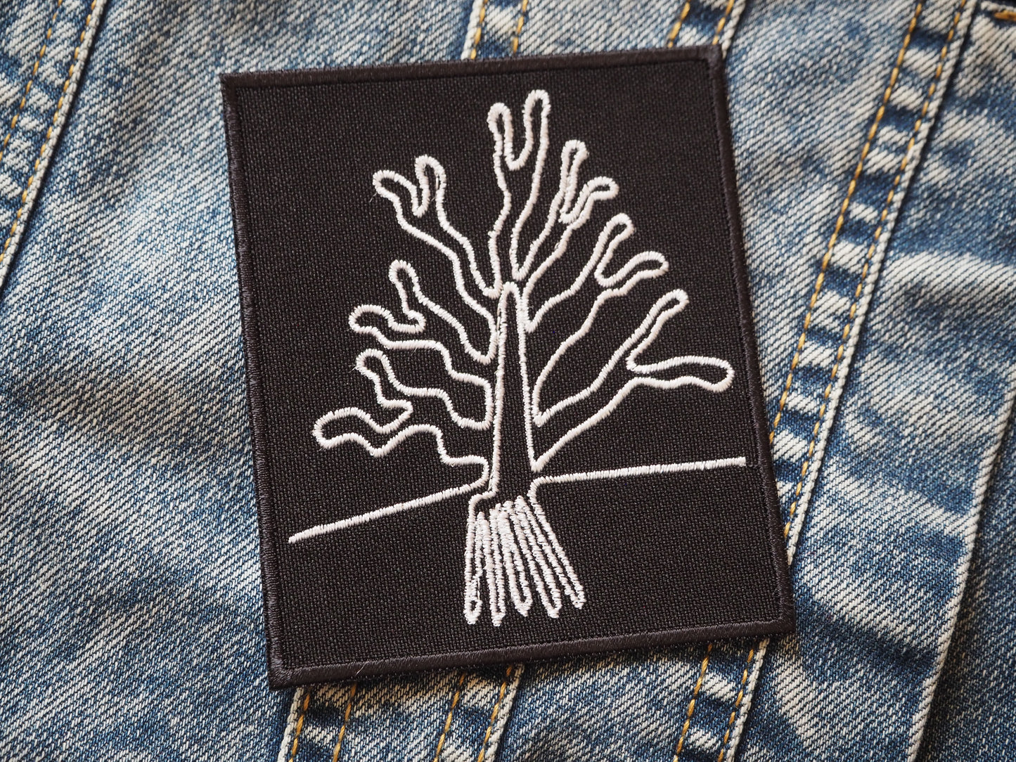 Nazca Lines Symbols Peru Ancient Mystic Embroidered Patch