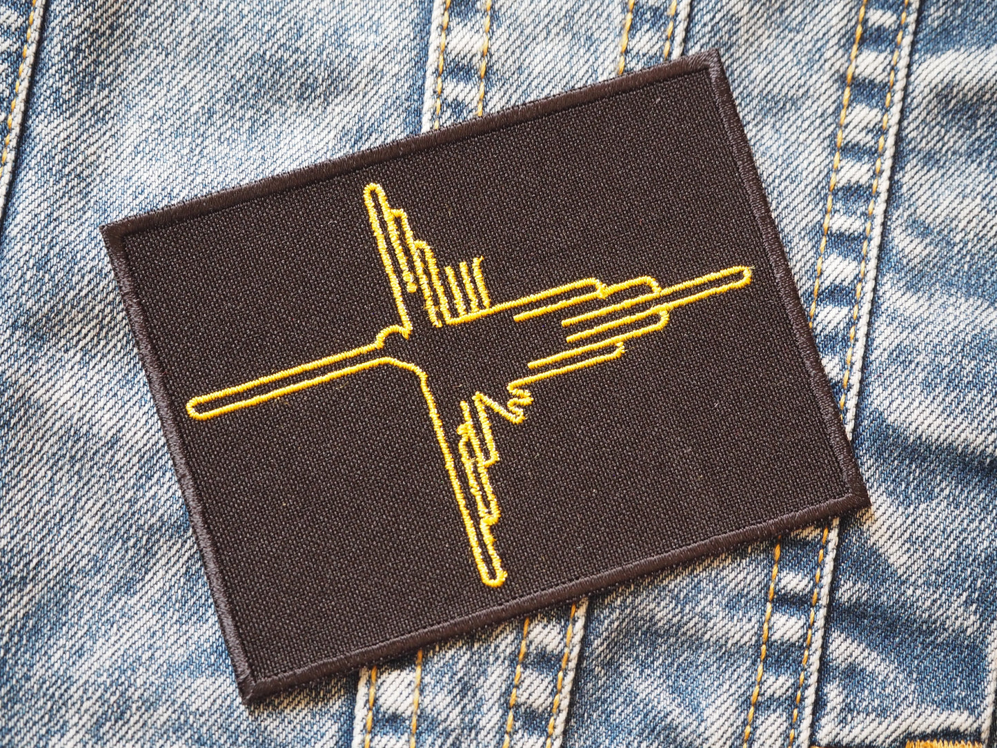 Nazca Lines Symbols Peru Ancient Mystic Embroidered Patch