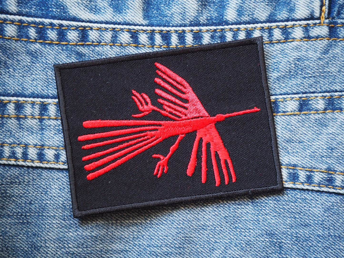 Nazca Lines Symbols Peru Ancient Mystic Embroidered Patch