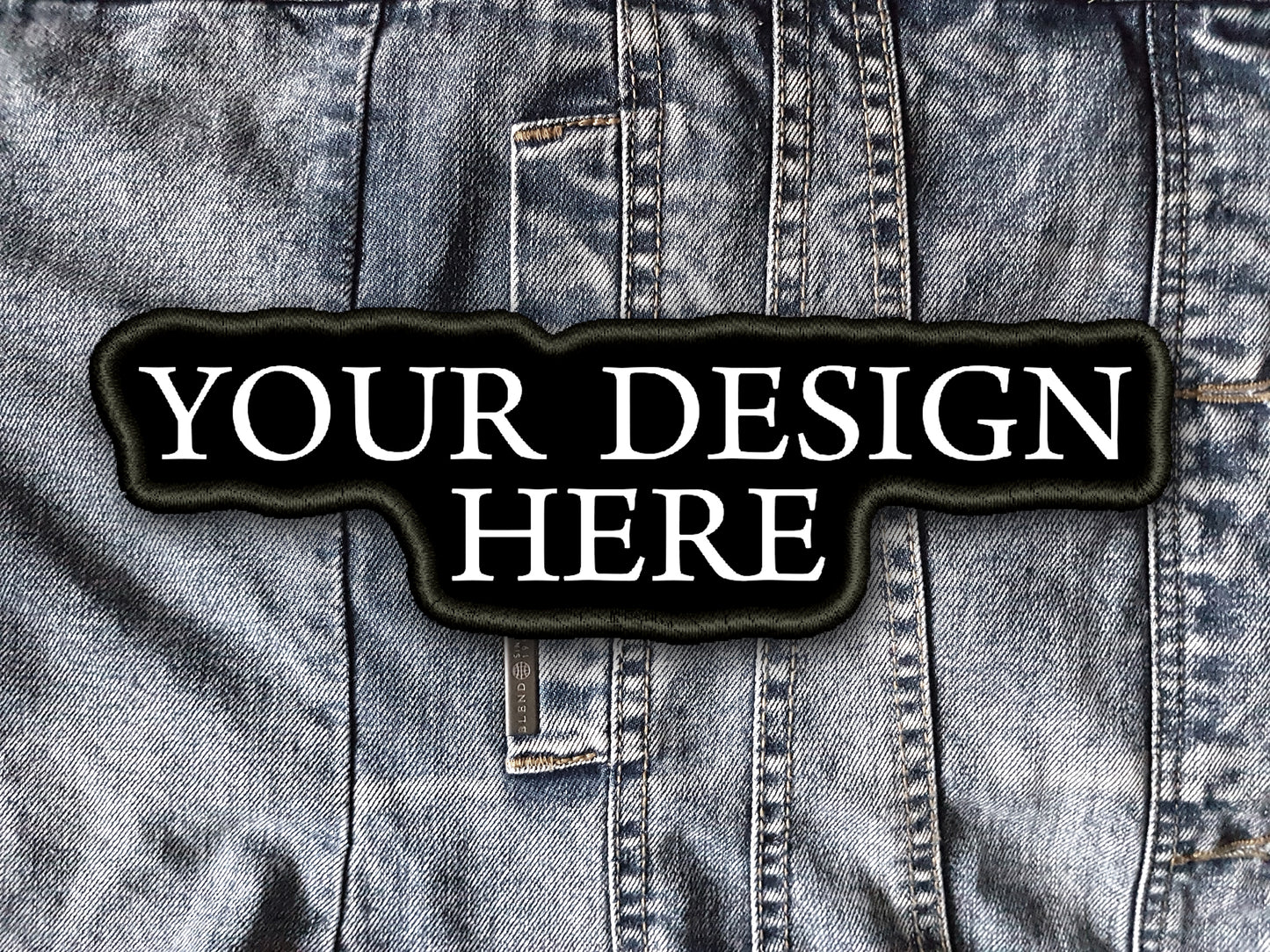 - SHAPED High Quality Embroidered Your Logo Design Custom Patch