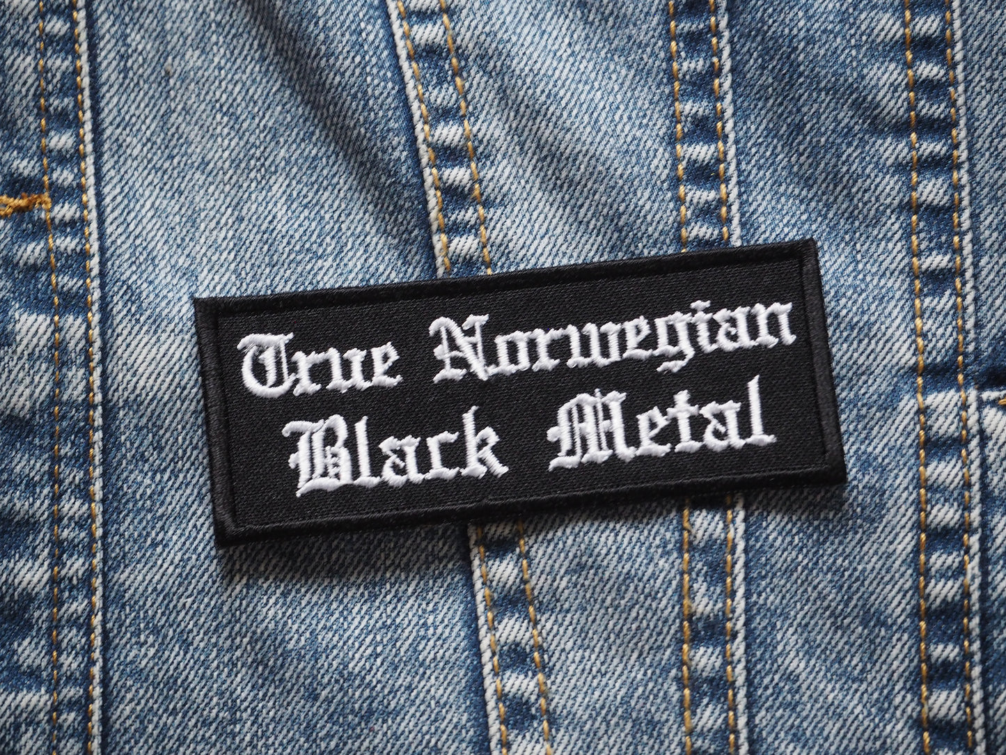 True Norwegian Black Metal Embroidered Patch