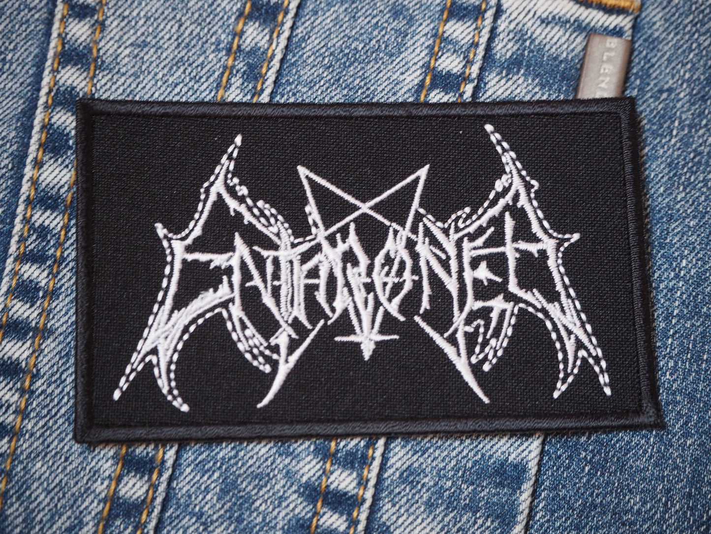 Enthroned Patch Embroidered Black Metal