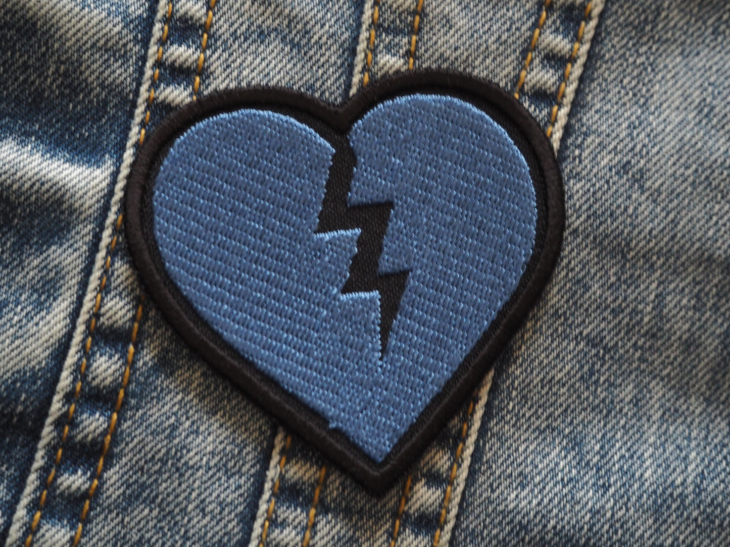 Gothic Heart Embroidered Patch