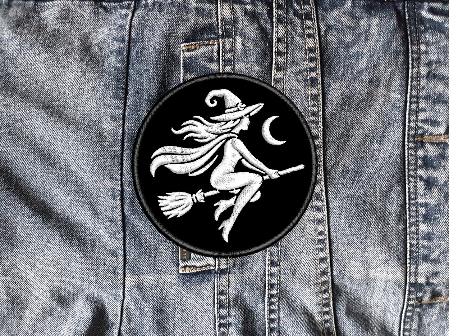 Witch Gothic Wiccan Embroidered patch