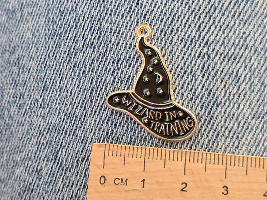 Witch Hat metal pendant