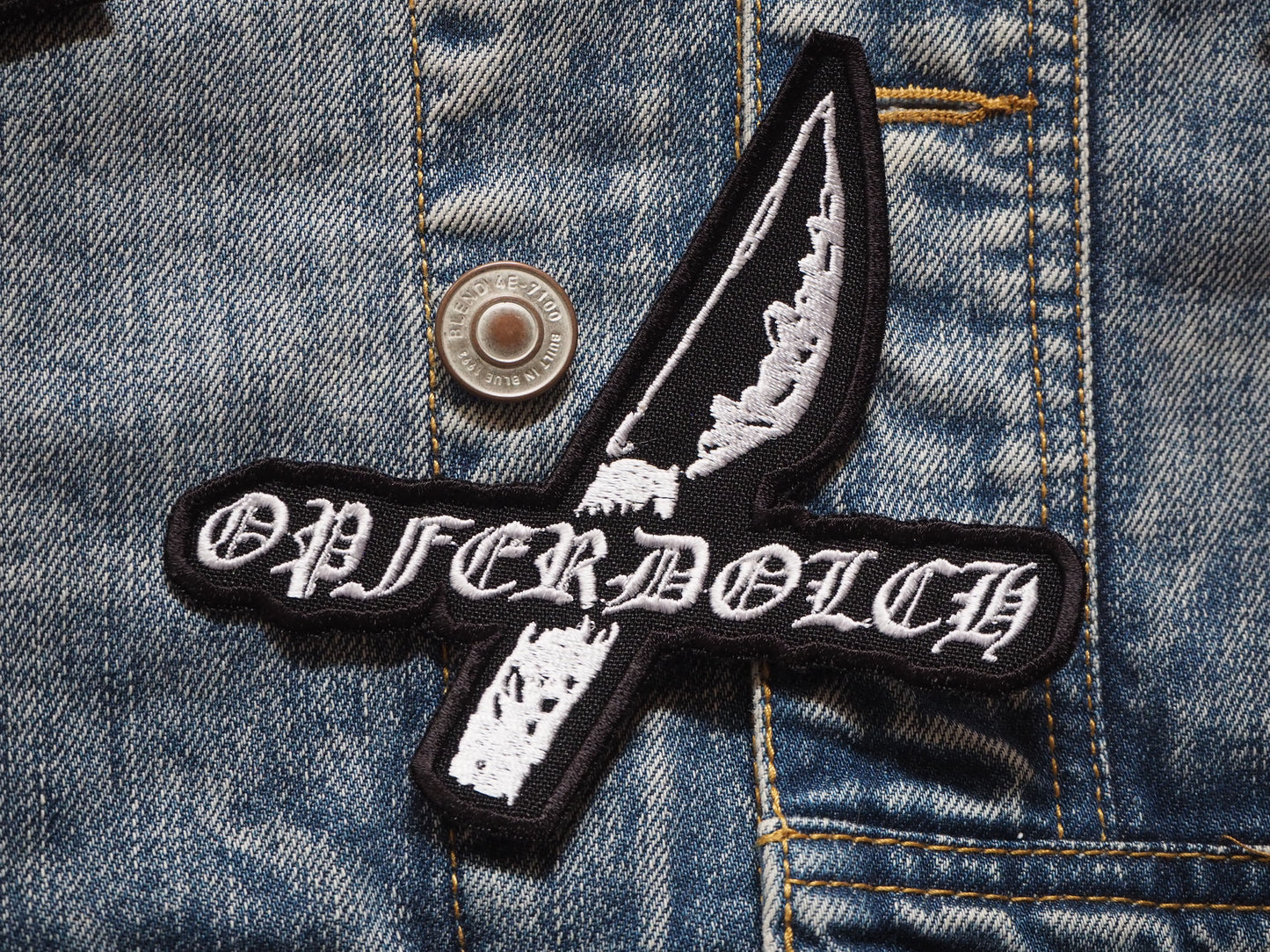 Raw Underground Black Metal Embroidered Patch
