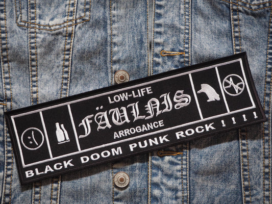 Black Doom Punk Rock Patch