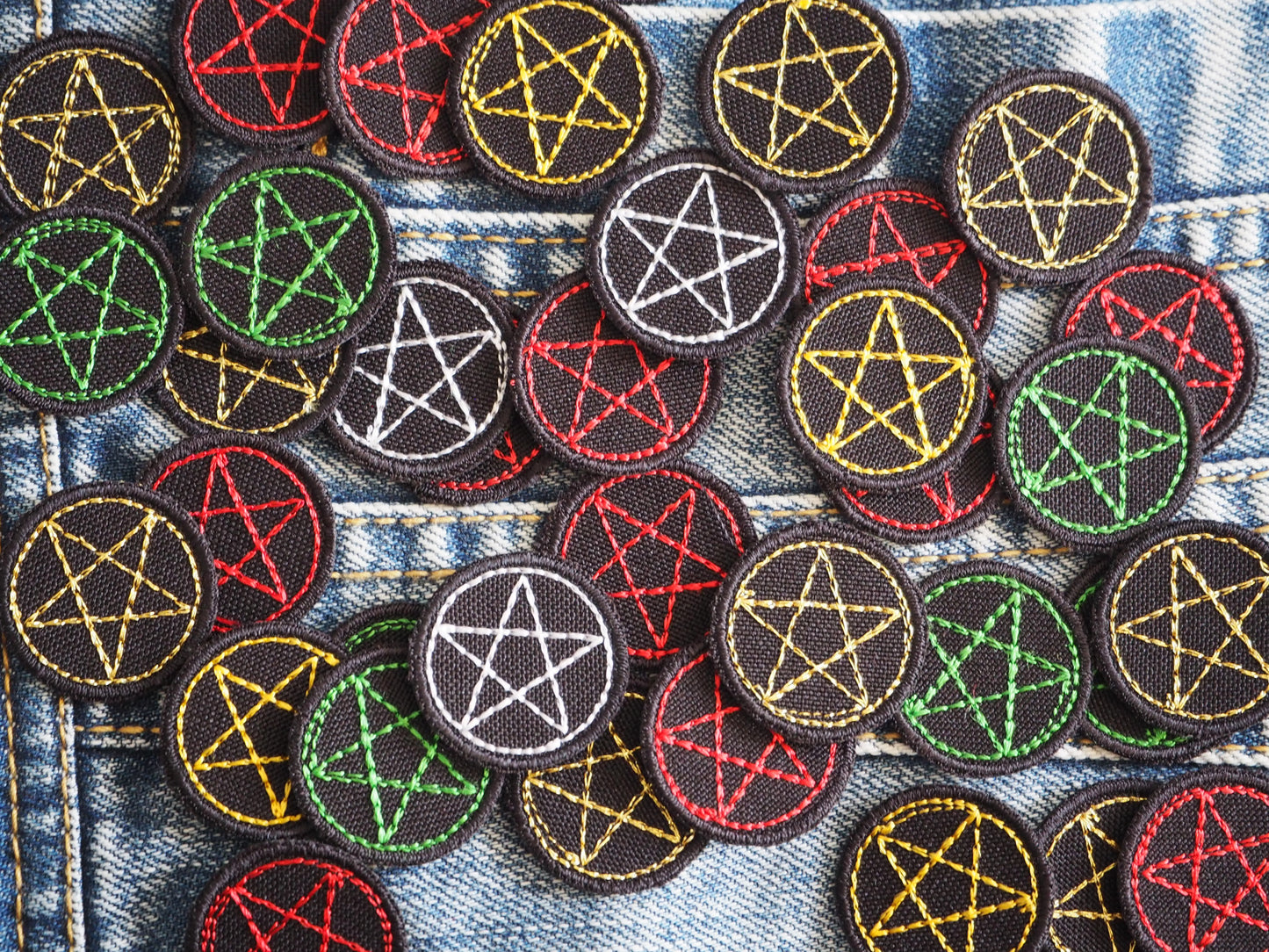 MINI PENTAGRAM small patch (near 2 cm diameter!!!!!!!!!)