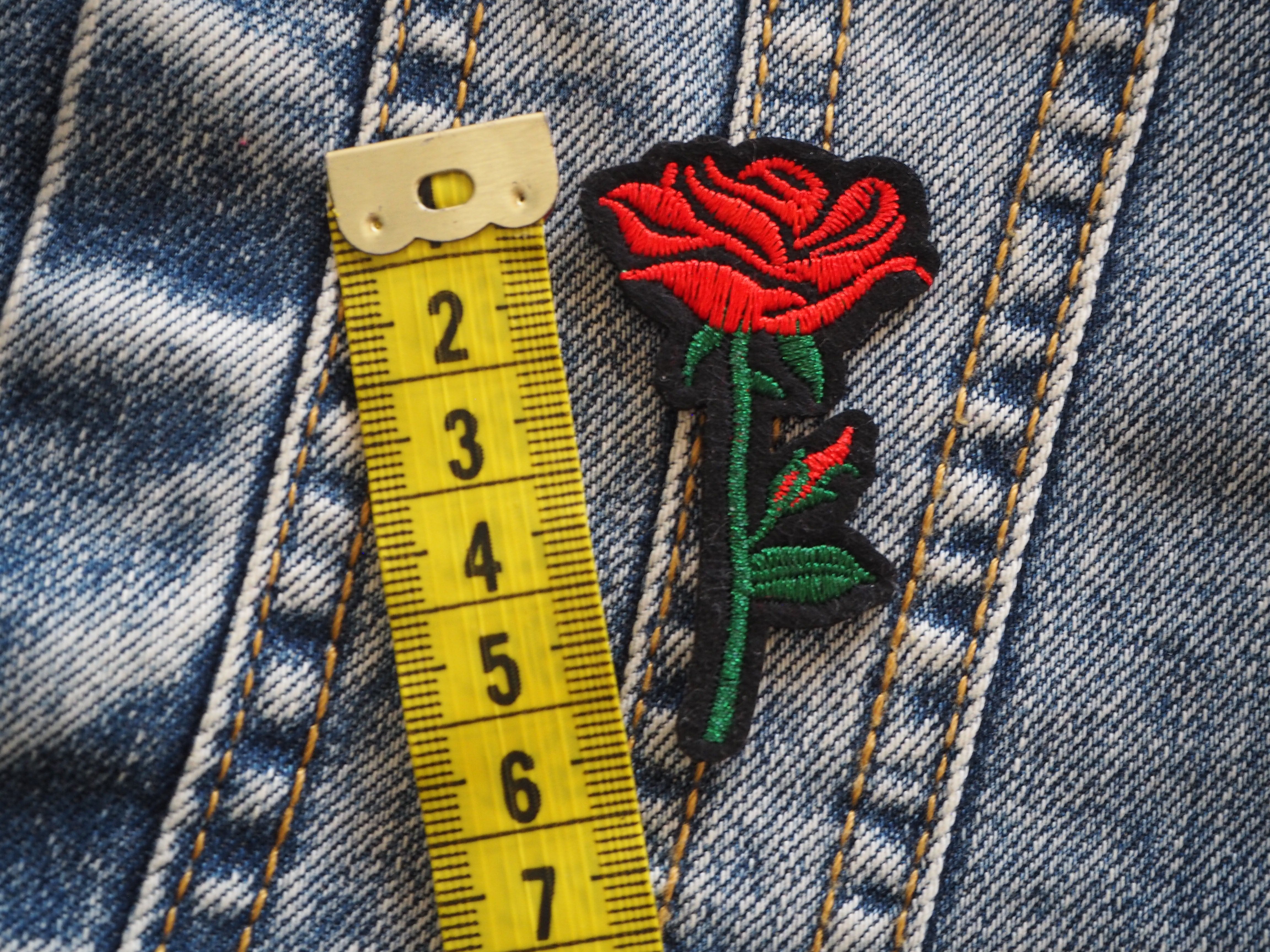 Fort Rose Patch Mini Gothic Rose Patch (near 5 cm / 2 inch) – IngridPatches