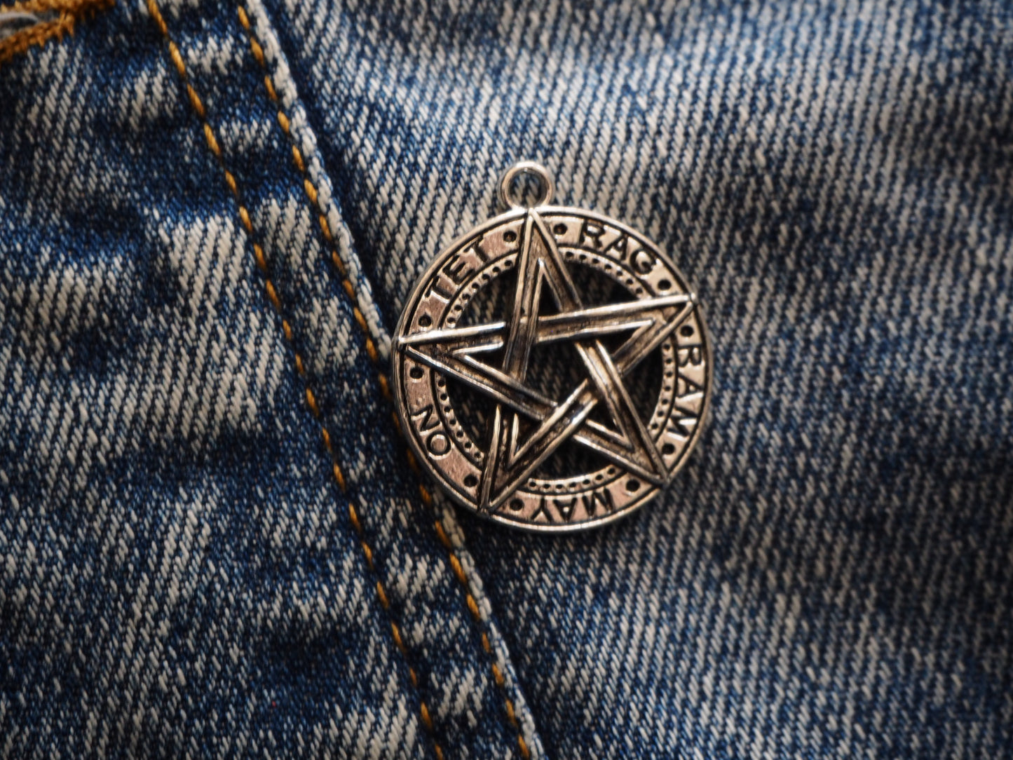 Pentagram Mini Metal Pendant