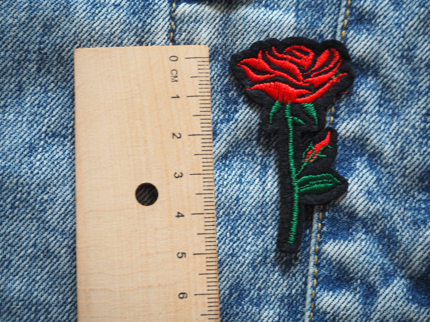 Mini Gothic Rose Patch (near 5 cm / 2 inch)