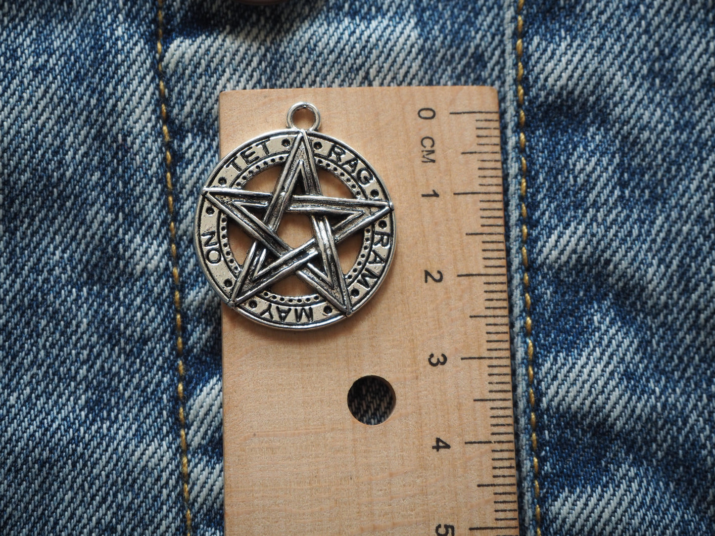 Pentagram Mini Metal Pendant