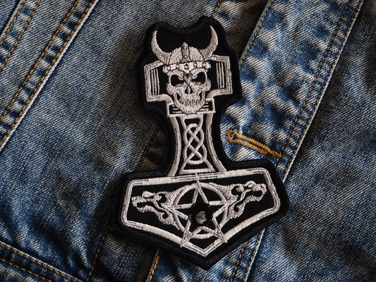 Mjölnir Thors Hammer Viking symbol Embroidered Patch