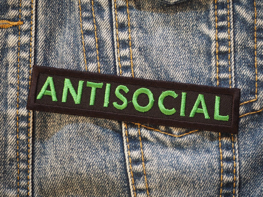 Antisocial Punk Embroidered Patch
