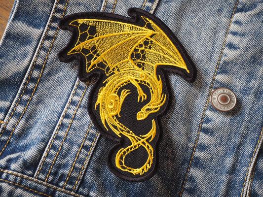 Dragon Fantasy Dungeon Embroidered Patch