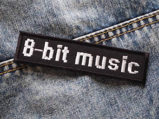 8-bit chiptune retro game music Embroidered Patch