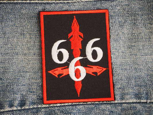 Inverted Cross 666 Patch