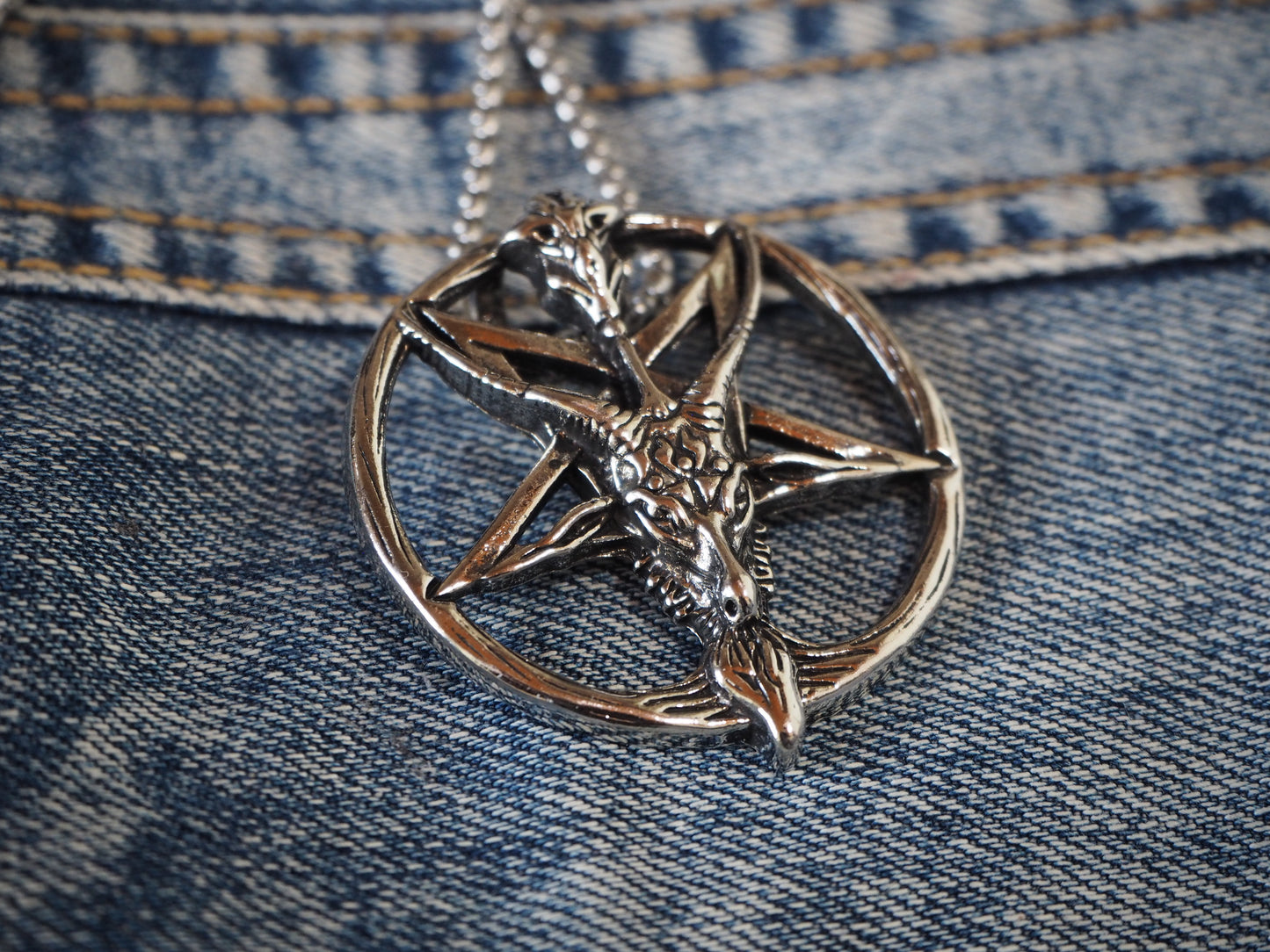 BAPHOMET Pentagram metal pendant