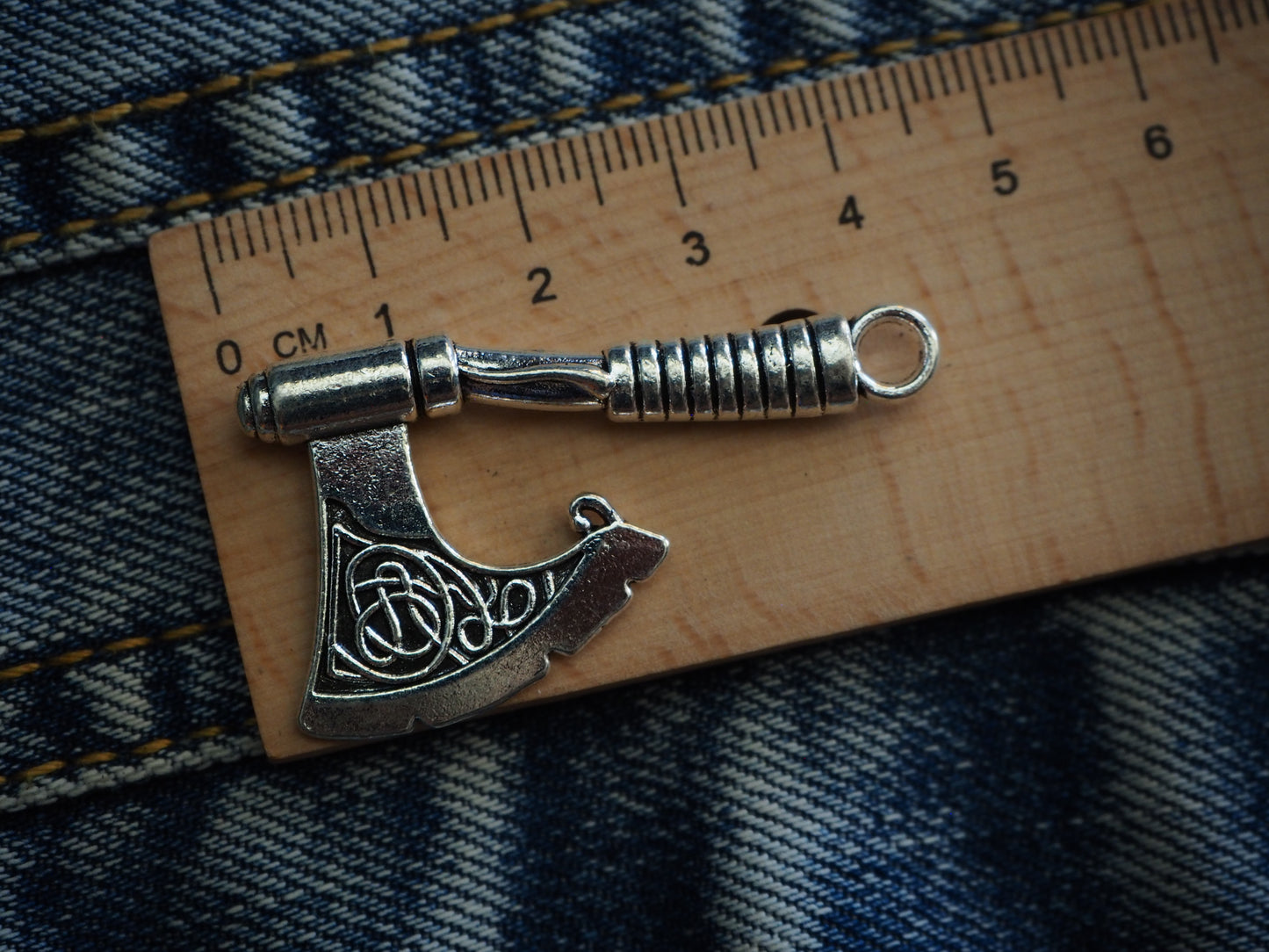 Medieval Viking Axe Metal Pendant