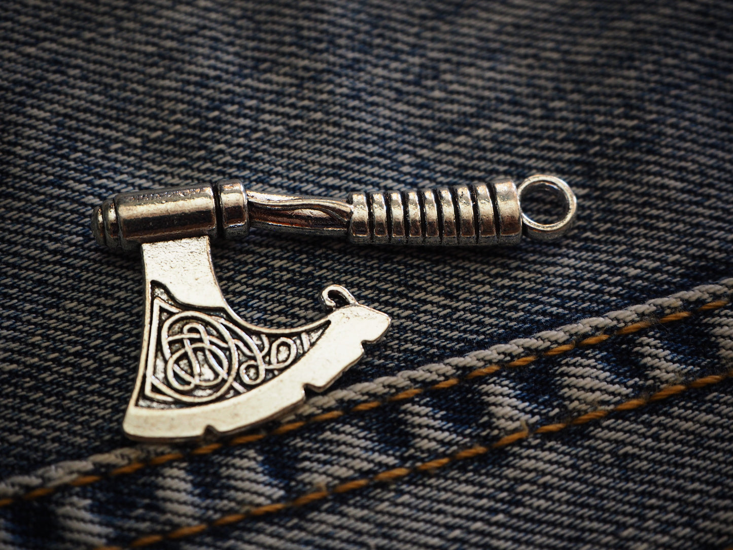 Medieval Viking Axe Metal Pendant