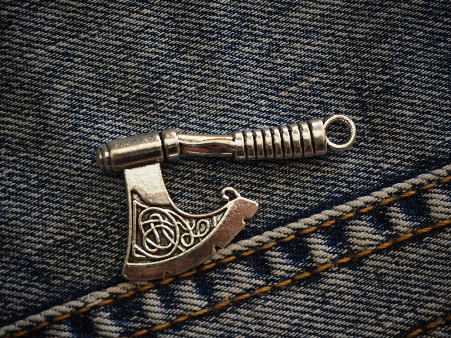 Medieval Viking Axe Metal Pendant