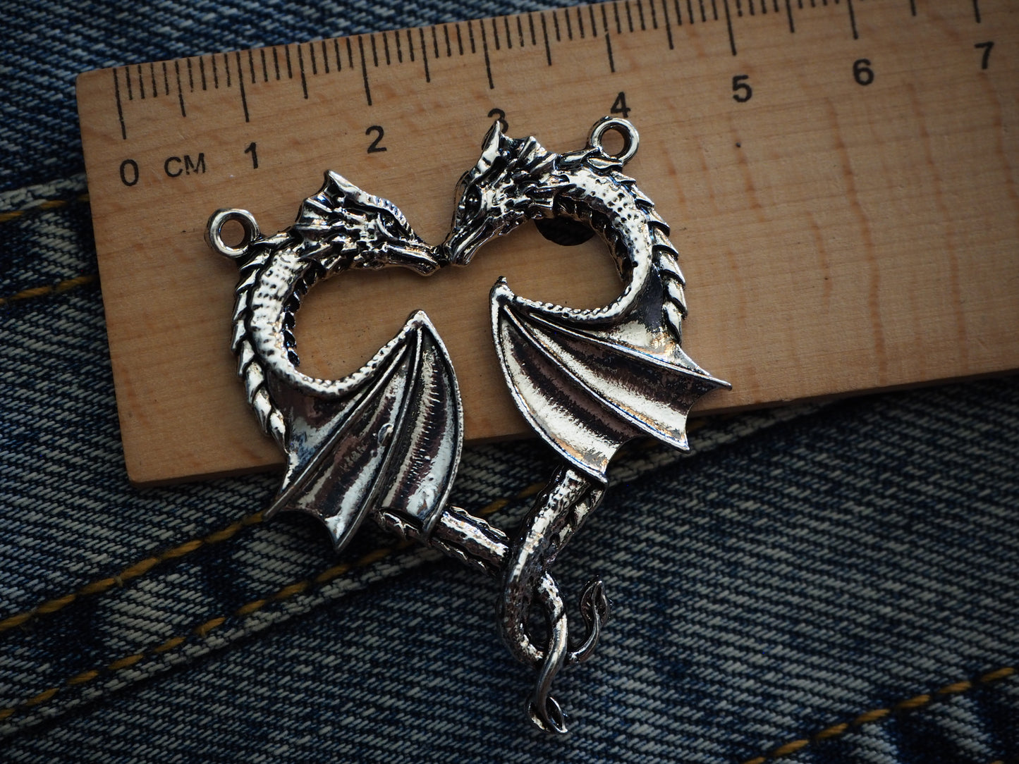 Medieval Dragon Metal Pendant