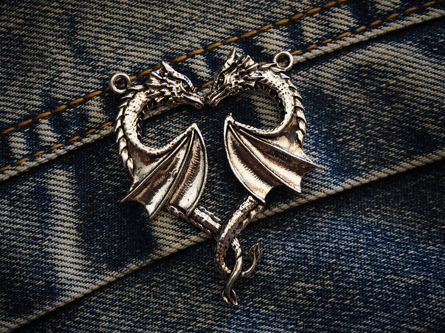 Medieval Dragon Metal Pendant