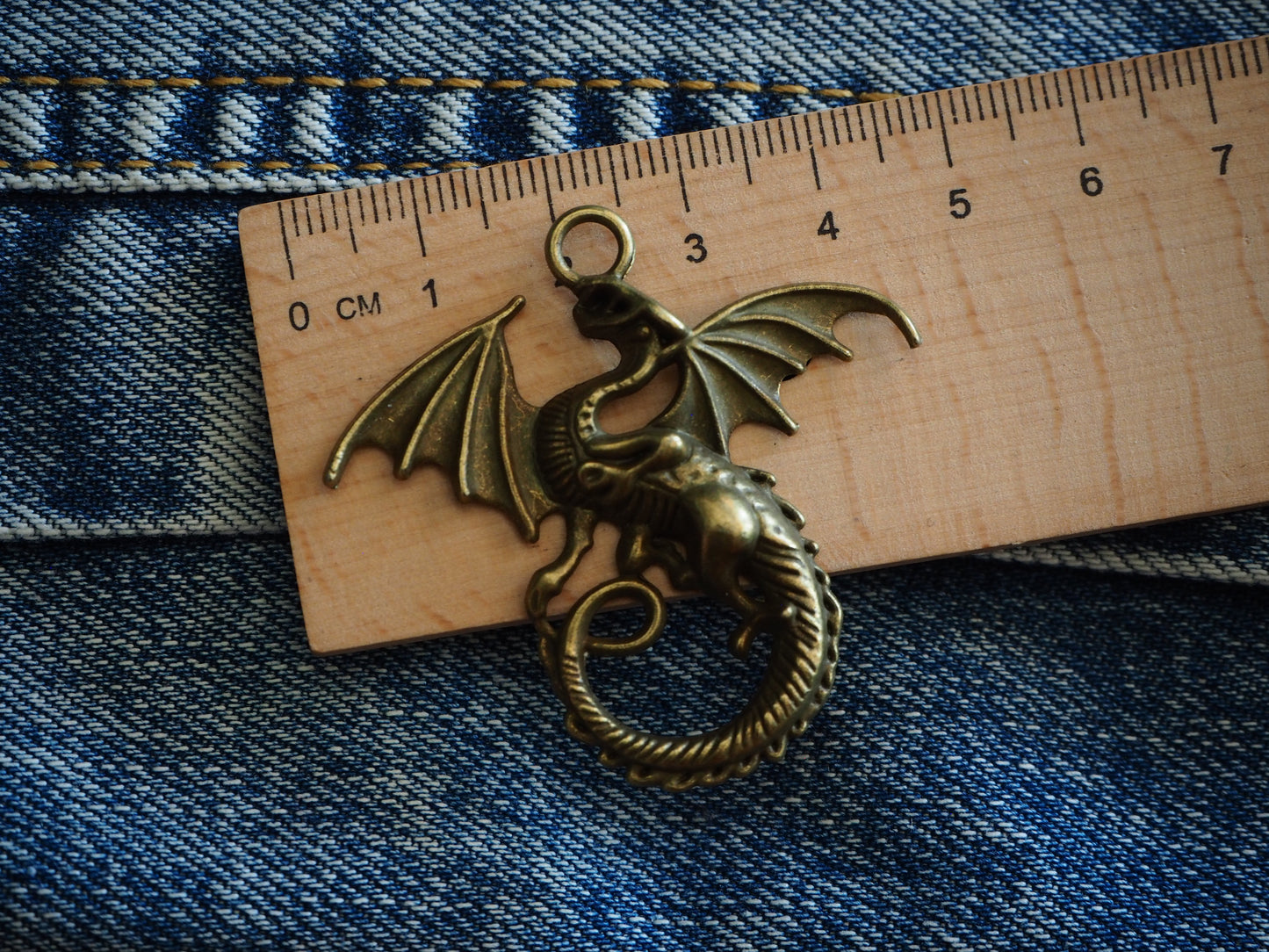 Medieval Dragon Metal Pendant