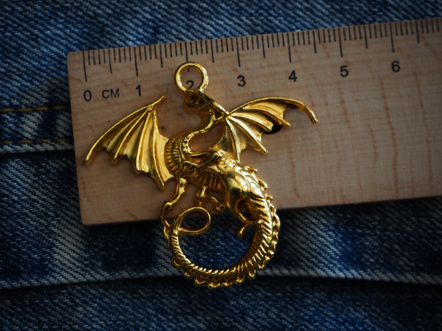 Medieval Dragon Metal Pendant