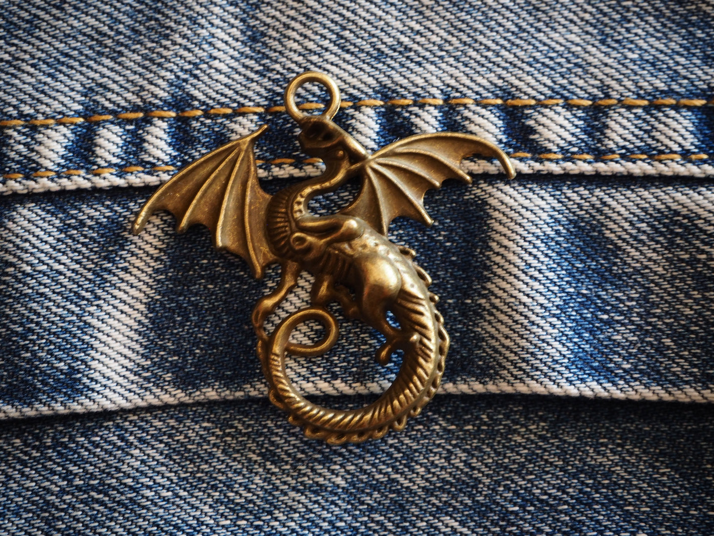 Medieval Dragon Metal Pendant