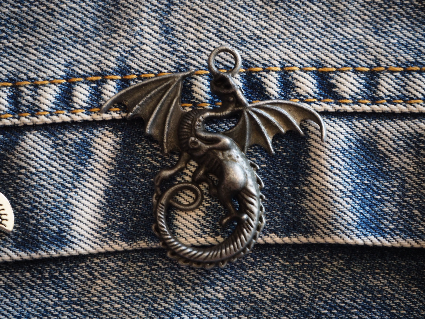 Medieval Dragon Metal Pendant