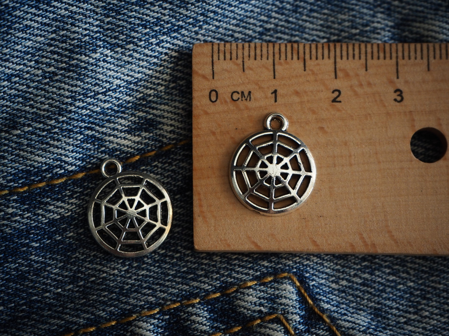 Spider Web Metal Pendant