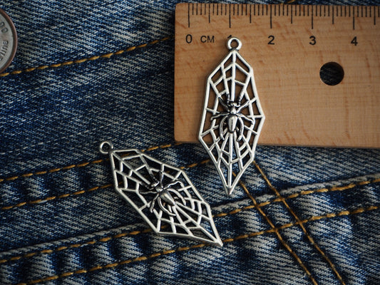 Spider Web Metal Pendant