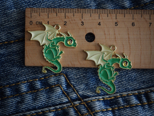 Medieval Dragon Metal Pendant