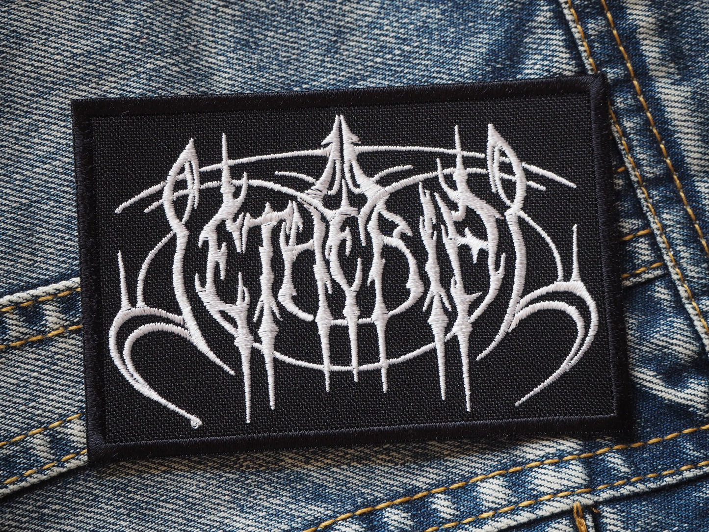 Setherial Black Metal Embroidered Patch
