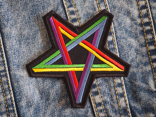 Wicca Pentagram Witch Patch