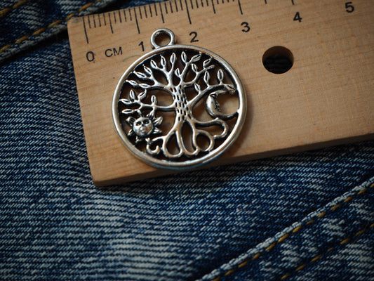 Yggdrasil White Tree Of Gondor Wicca Metal Pendant