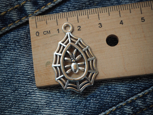 Spider Web Metal Pendant