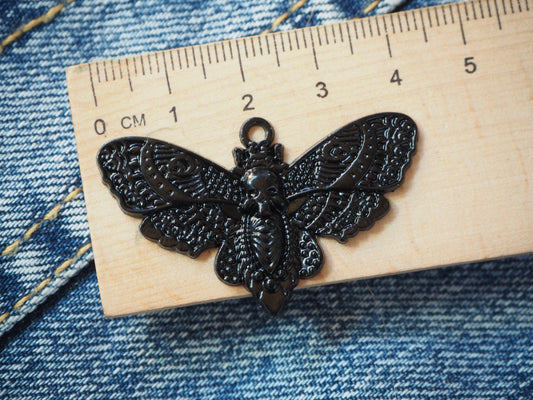 Skull Butterfly Metal Pendant