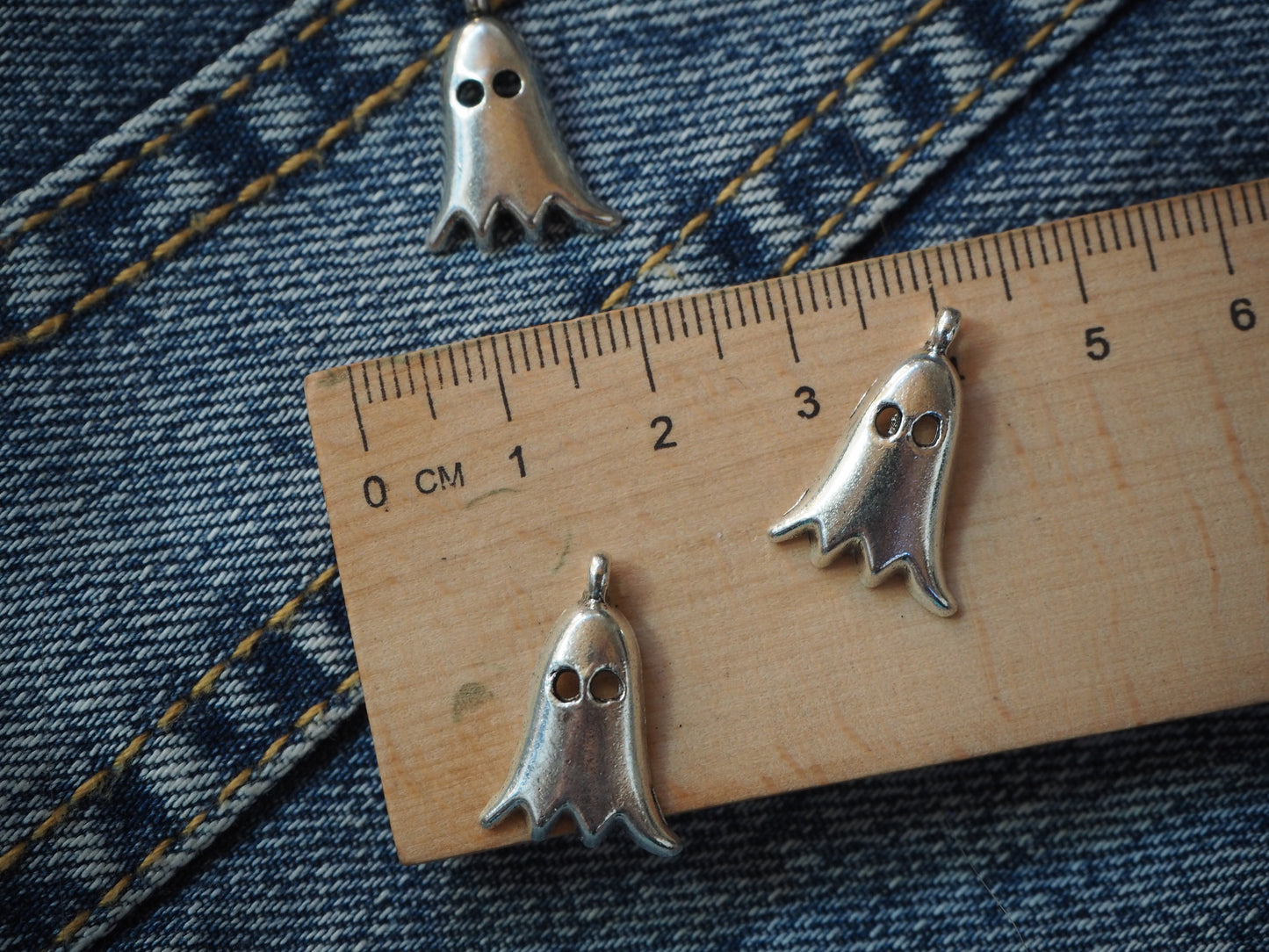 Ghoul Ghost Metal Pendant
