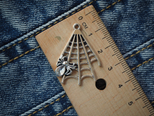 Spider Web Metal Pendant